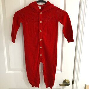 Carter Christmas Jumpsuit Organic Cotton Sweater 24m